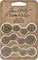 Idea-Ology Metal Mini Gears .5" To .75" 12/Pkg-Antique Nickel, Brass & Copper